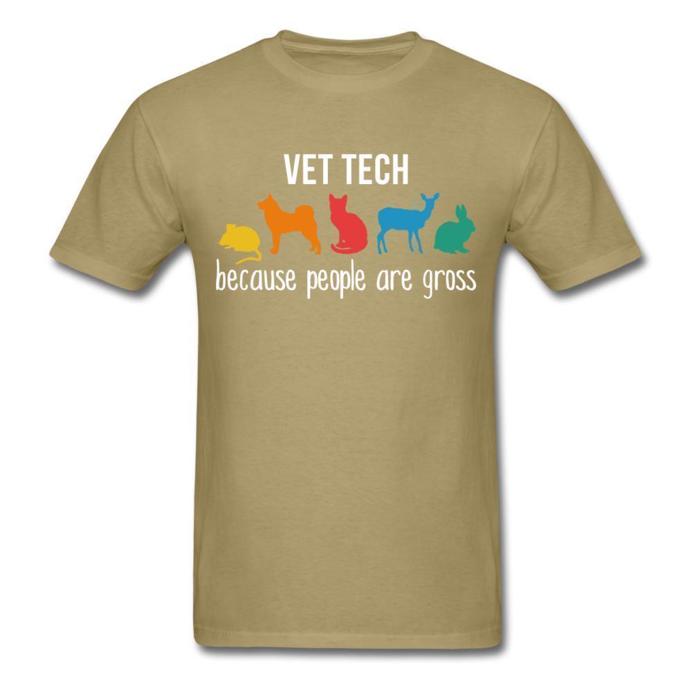 Vet tech: because people are gross Unisex T-shirt-Unisex Classic T-Shirt | Fruit of the Loom 3930-I love Veterinary