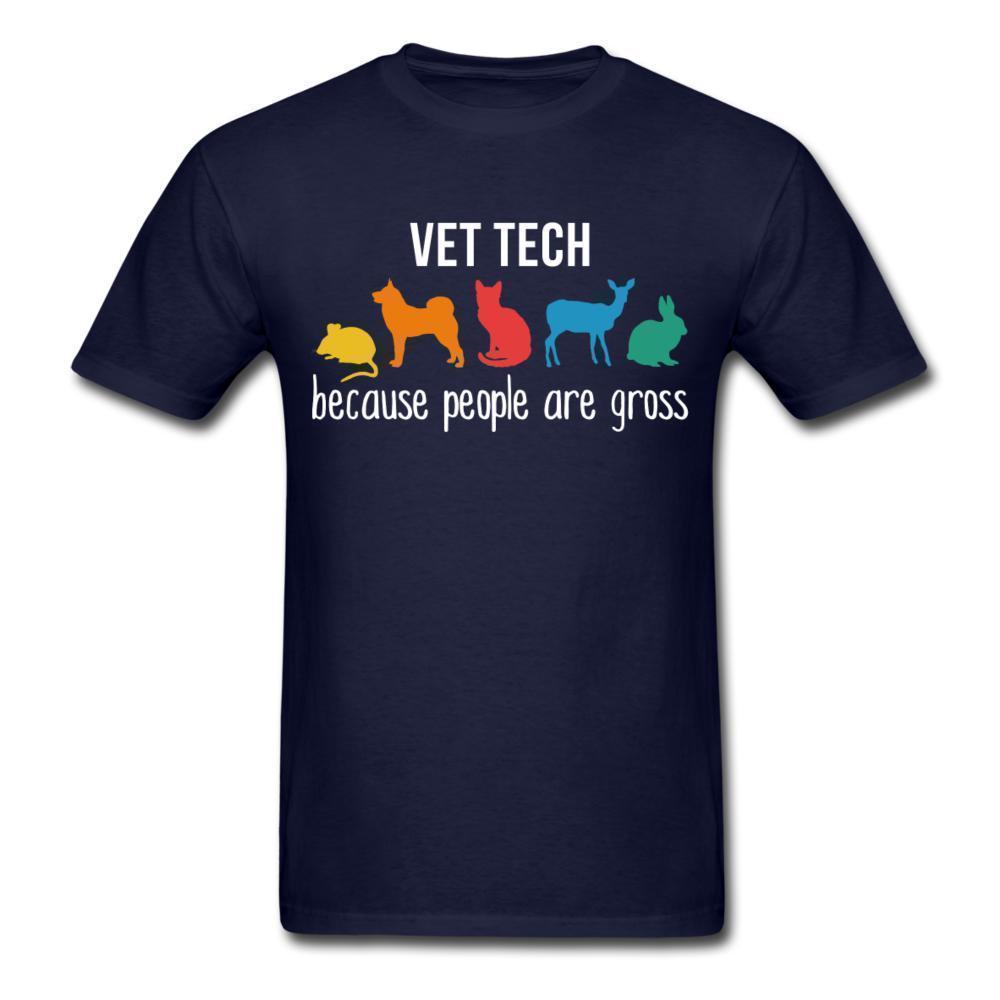 Vet tech: because people are gross Unisex T-shirt-Unisex Classic T-Shirt | Fruit of the Loom 3930-I love Veterinary