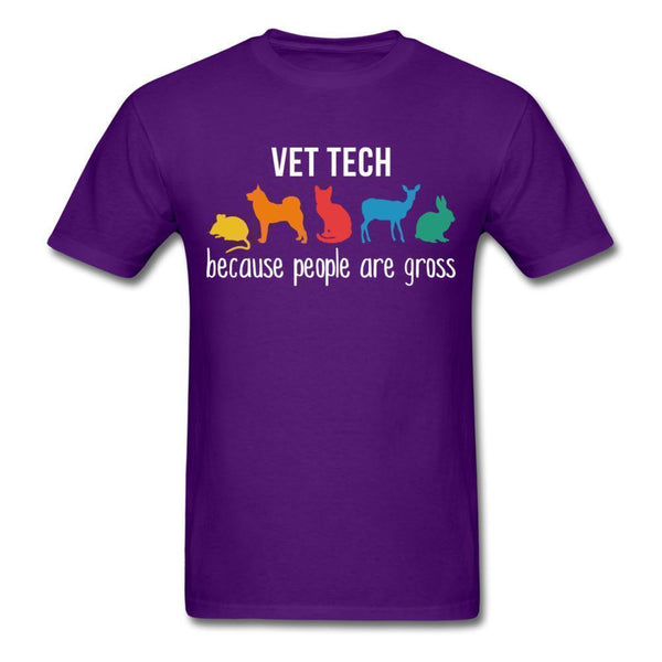 Vet tech: because people are gross Unisex T-shirt-Unisex Classic T-Shirt | Fruit of the Loom 3930-I love Veterinary