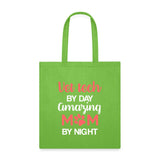 Vet Tech by day amazing Mom by night Tote Bag-Tote Bag | Q-Tees Q800-I love Veterinary
