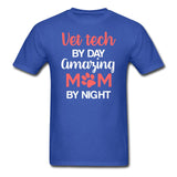 Vet Tech by day amazing Mom by night Unisex T-shirt-Unisex Classic T-Shirt | Fruit of the Loom 3930-I love Veterinary