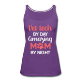 Vet Tech by day amazing Mom by night Women's Tank Top-Women’s Premium Tank Top | Spreadshirt 917-I love Veterinary