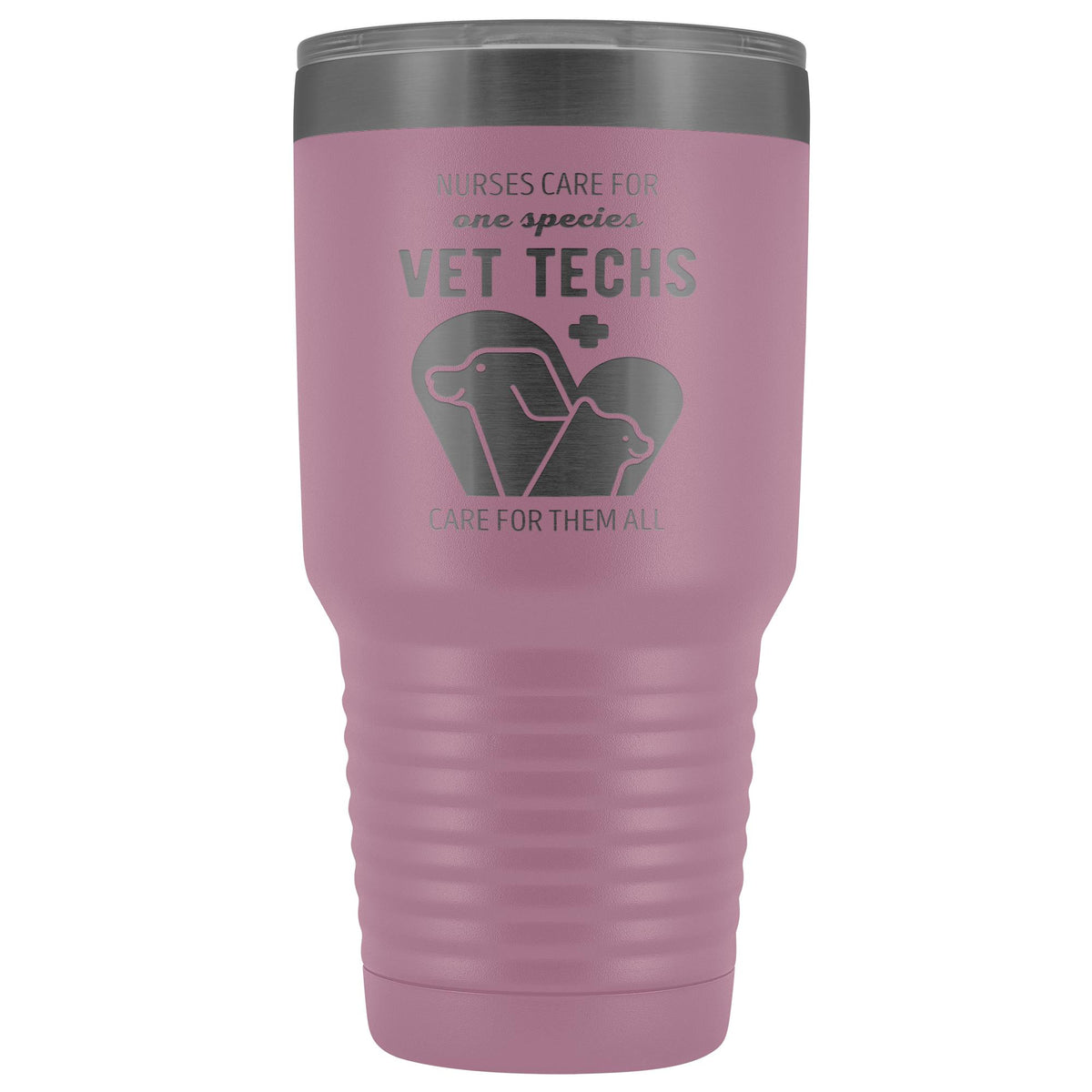 Vet Tech care for all species 30oz Vacuum Tumbler-Tumblers-I love Veterinary