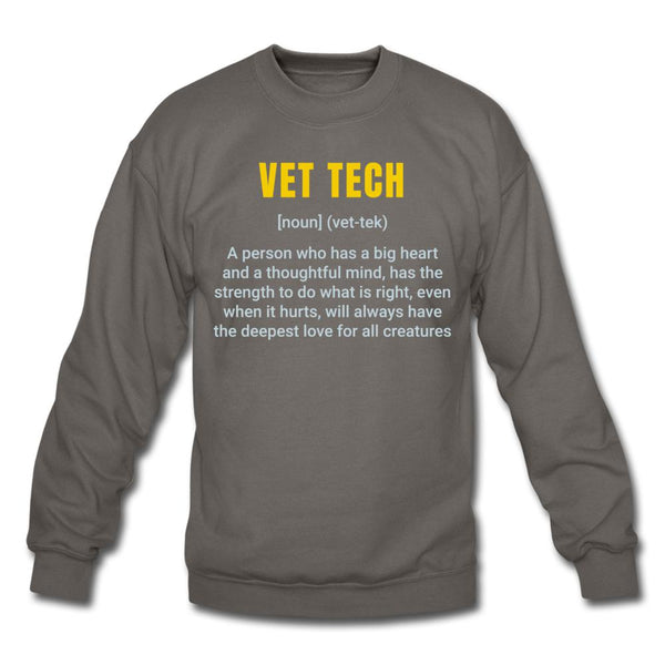 Vet Tech Definition Crewneck Sweatshirt-Unisex Crewneck Sweatshirt | Gildan 18000-I love Veterinary