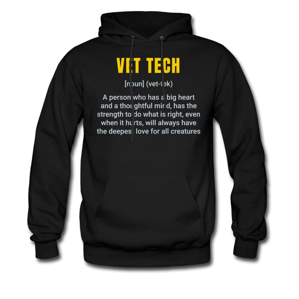 Vet Tech Definition Unisex Hoodie-Men's Hoodie | Hanes P170-I love Veterinary