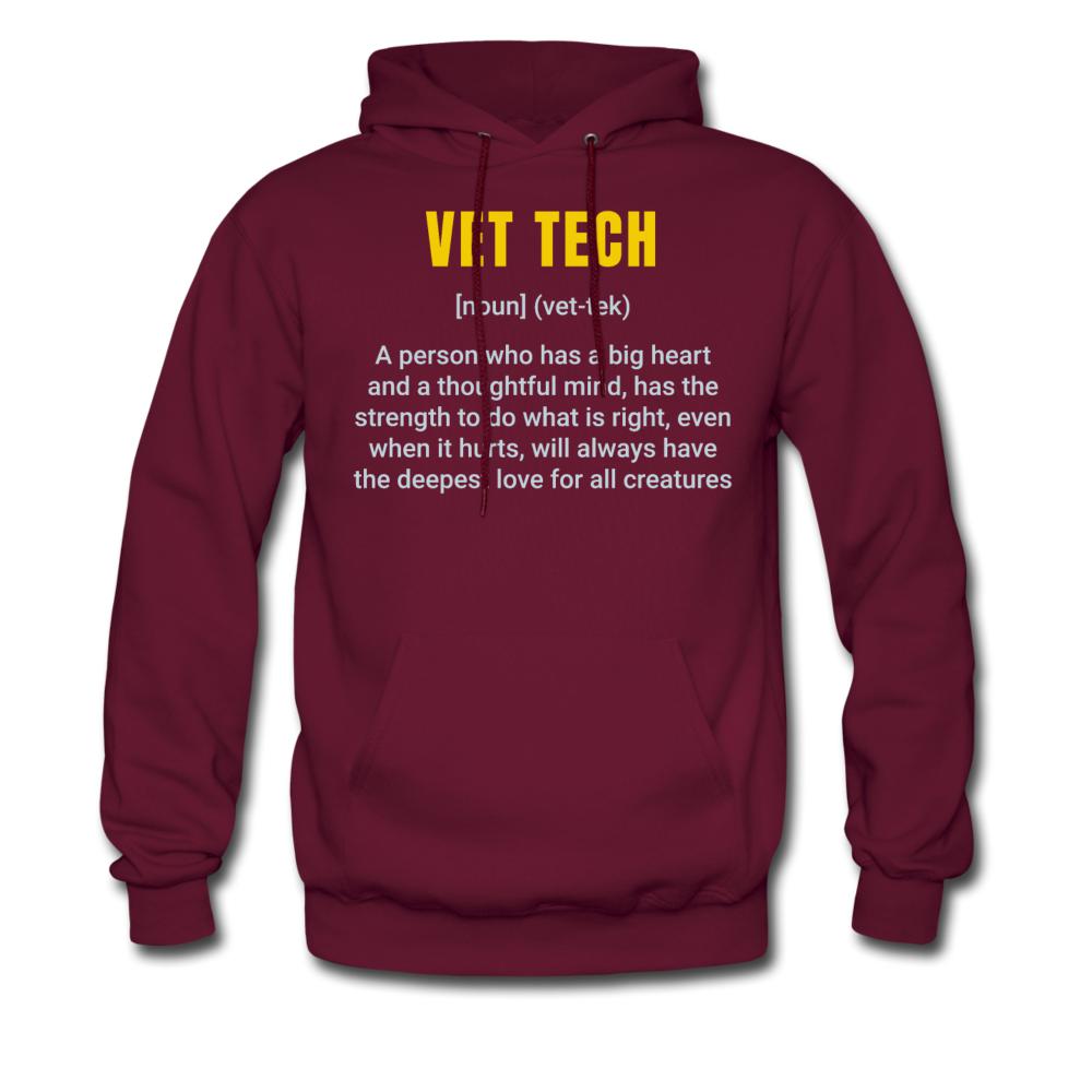 Vet Tech Definition Unisex Hoodie-Men's Hoodie | Hanes P170-I love Veterinary