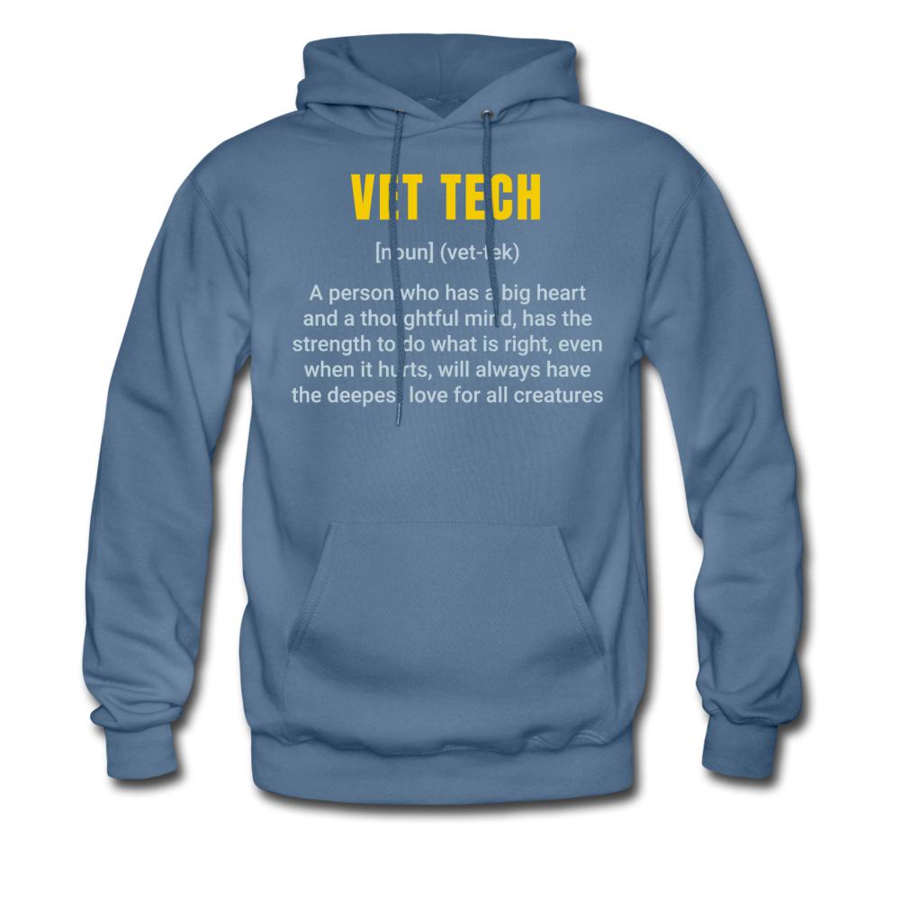 Vet Tech Definition Unisex Hoodie-Men's Hoodie | Hanes P170-I love Veterinary