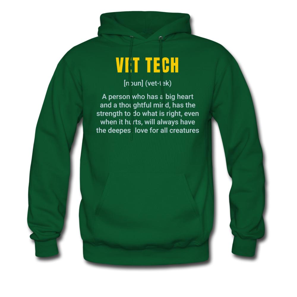 Vet Tech Definition Unisex Hoodie-Men's Hoodie | Hanes P170-I love Veterinary