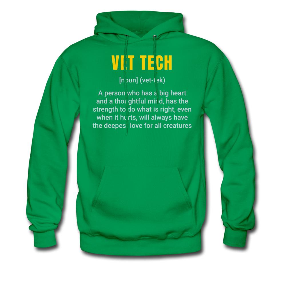 Vet Tech Definition Unisex Hoodie-Men's Hoodie | Hanes P170-I love Veterinary