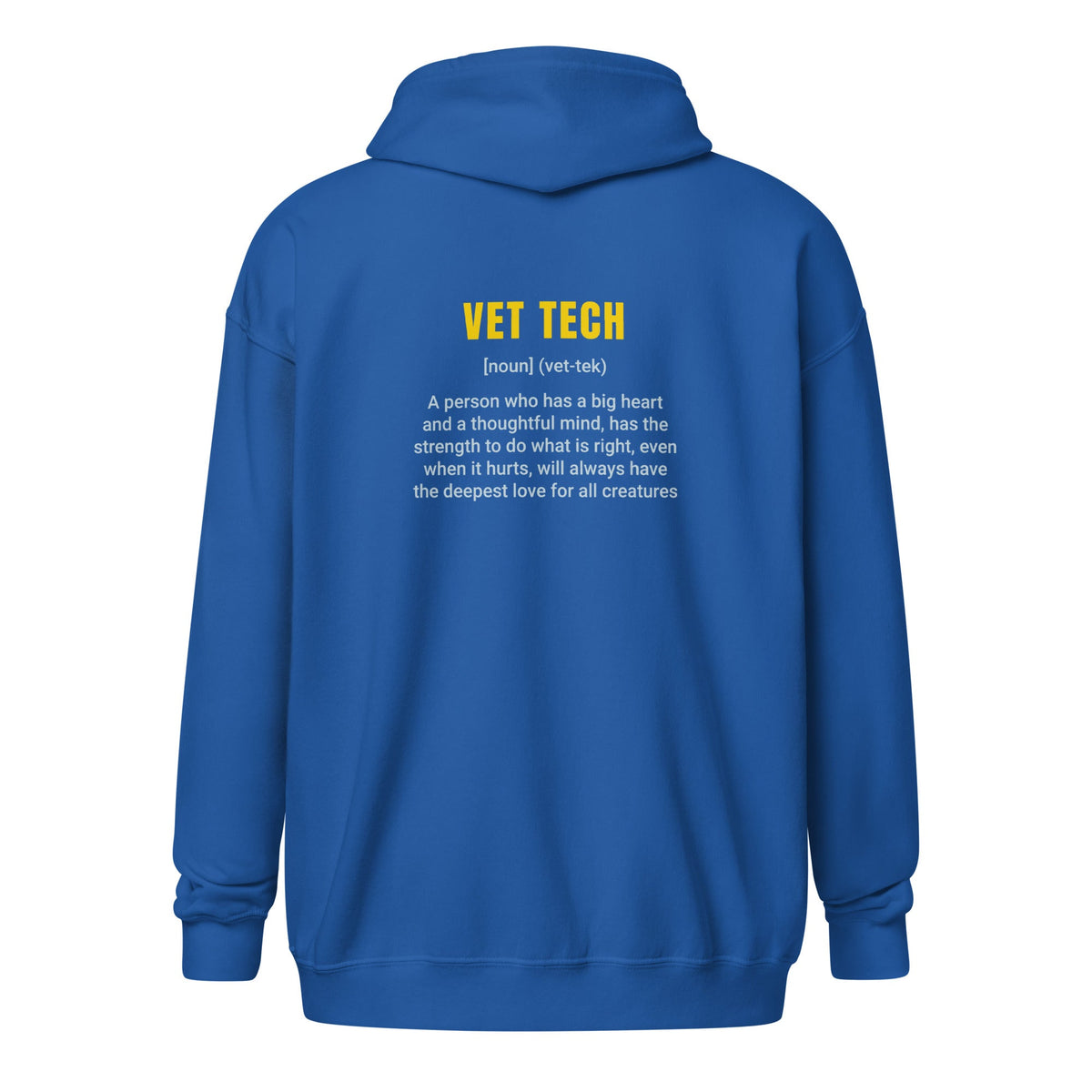 Vet Tech Definition Unisex Zip Hoodie-Unisex Zip Hoodie | Gildan 18600-I love Veterinary