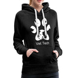 Vet Tech Dog Pawprint Women’s Premium Hoodie-Women’s Premium Hoodie | Spreadshirt 444-I love Veterinary