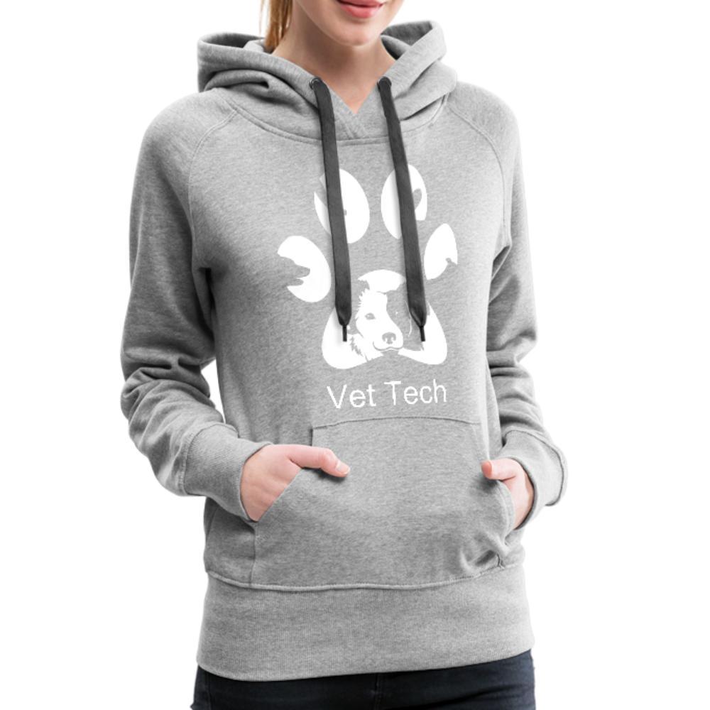 Vet Tech Dog Pawprint Women’s Premium Hoodie-Women’s Premium Hoodie | Spreadshirt 444-I love Veterinary