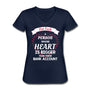 Vet Tech Heart bigger than bank account V-neck T-shirt-Women's V-Neck T-Shirt | Fruit of the Loom L39VR-I love Veterinary