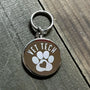 Vet Tech Heart in Paw Print - Stethoscope tag-Stethoscope tag-I love Veterinary