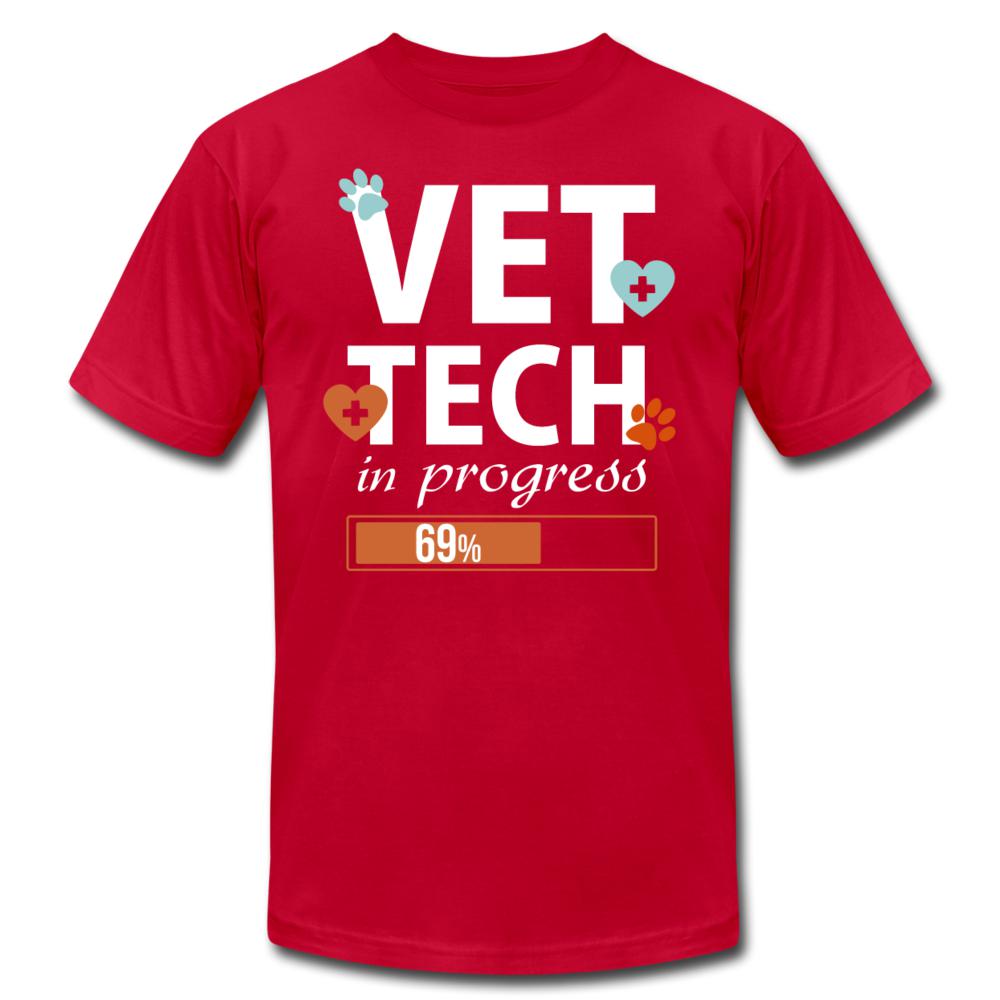 Vet Tech-In Progress Unisex Jersey T-Shirt by Bella + Canvas-Unisex T-Shirt | Bella + Canvas 3001-I love Veterinary