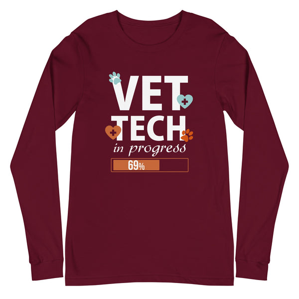 Vet Tech in progress Unisex Premium Long Sleeve T-Shirt-I love Veterinary