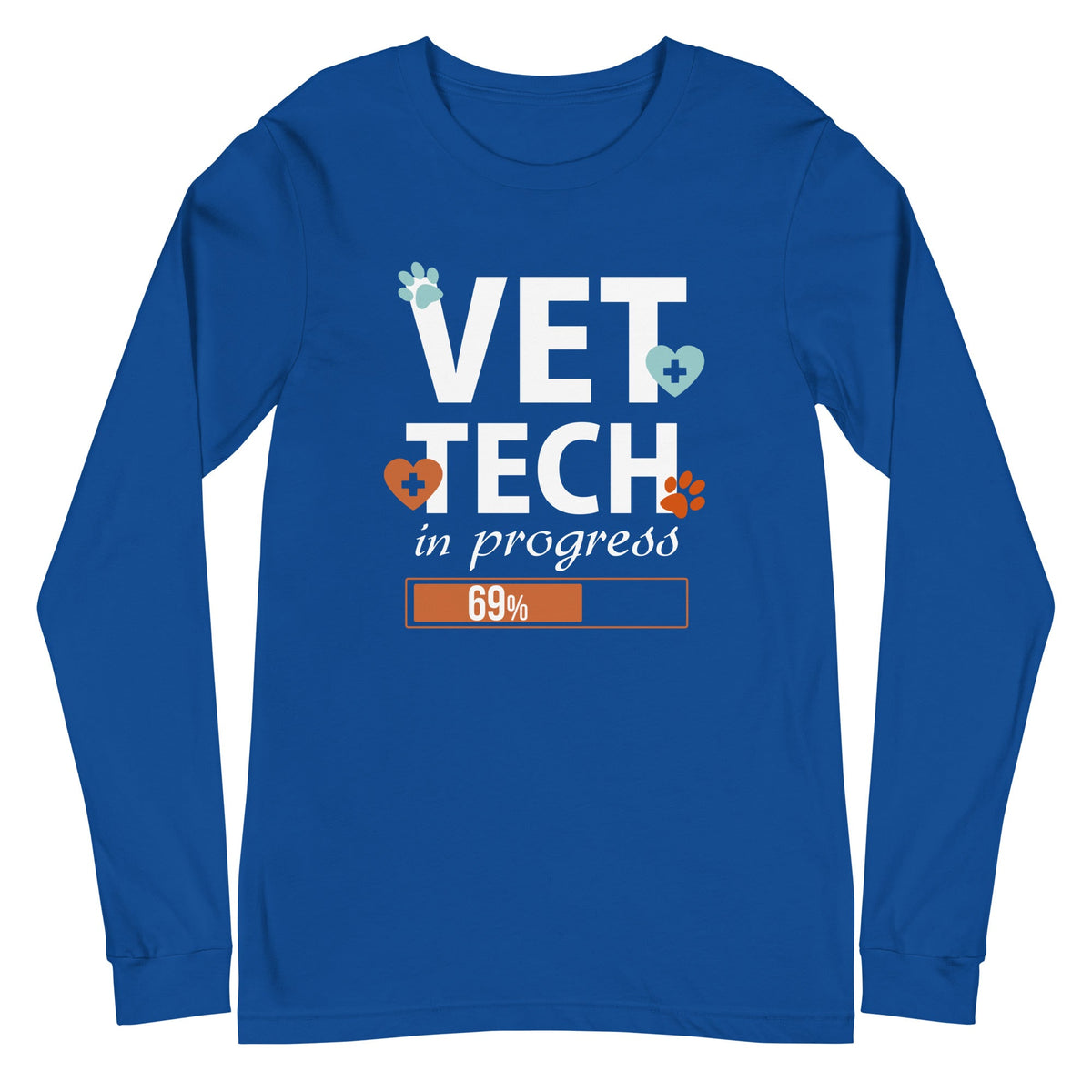 Vet Tech in progress Unisex Premium Long Sleeve T-Shirt-Unisex Long Sleeve Shirt | Bella + Canvas 3501-I love Veterinary