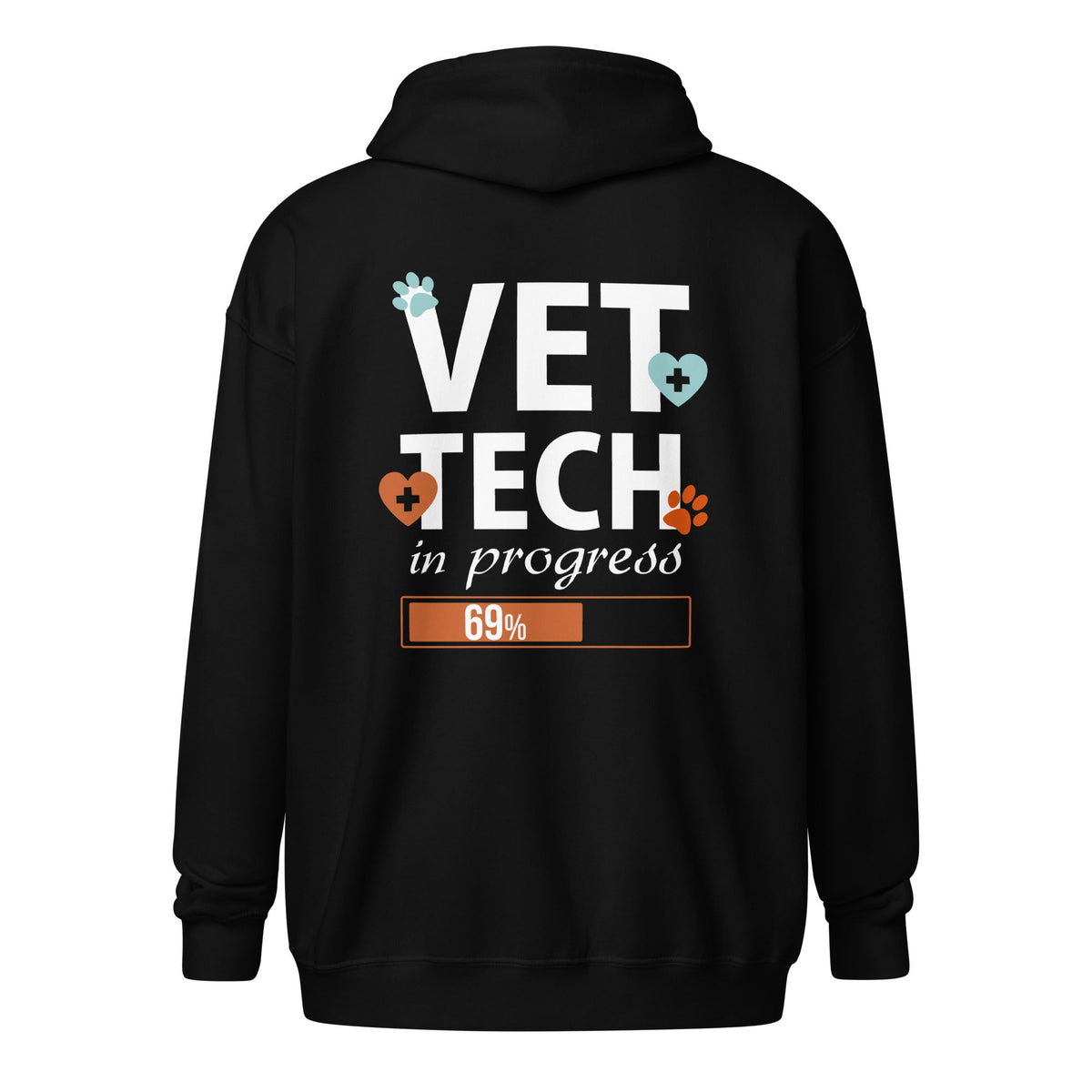 Vet Tech in progress Unisex Zip Hoodie-Unisex Zip Hoodie | Gildan 18600-I love Veterinary