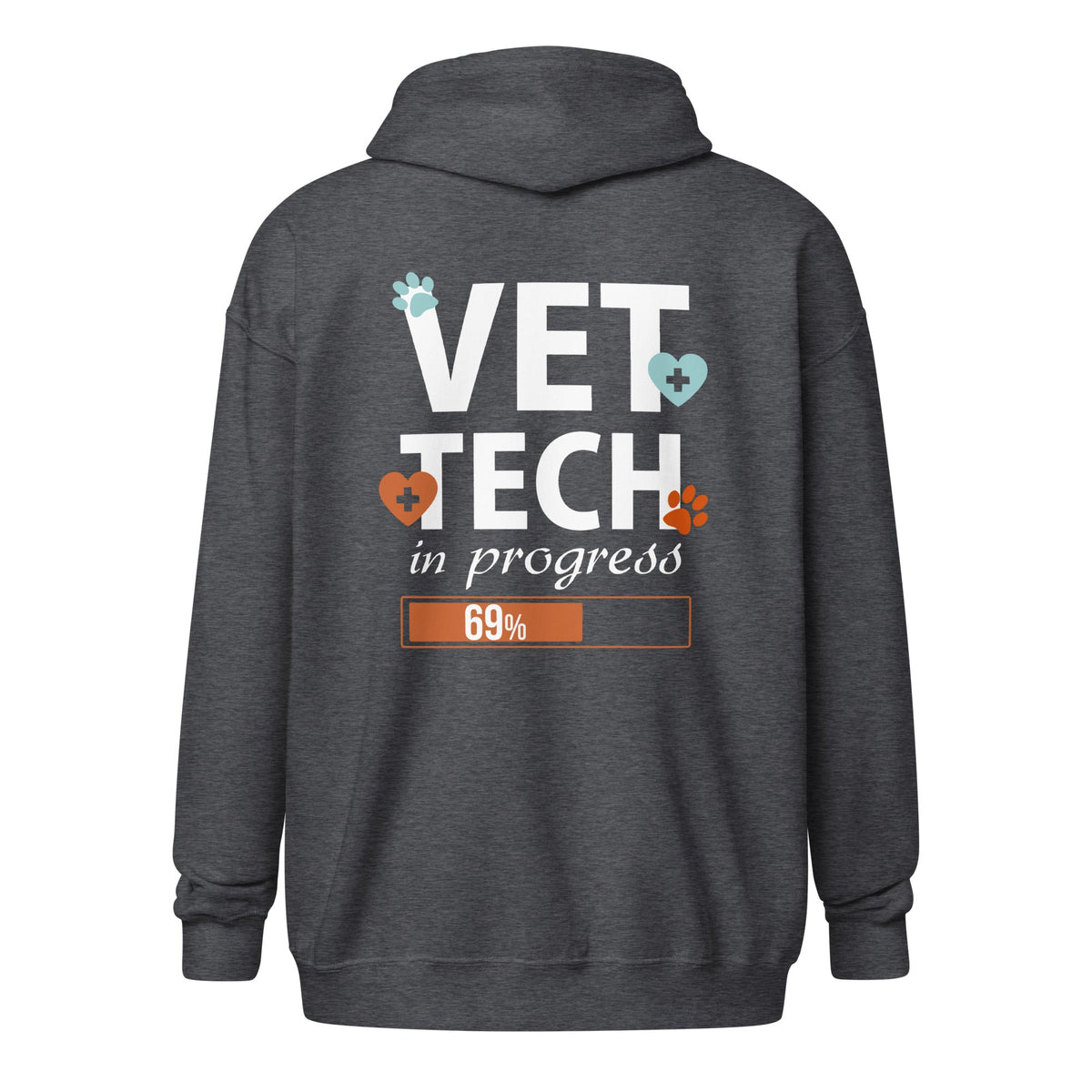 Vet Tech in progress Unisex Zip Hoodie-Unisex Zip Hoodie | Gildan 18600-I love Veterinary