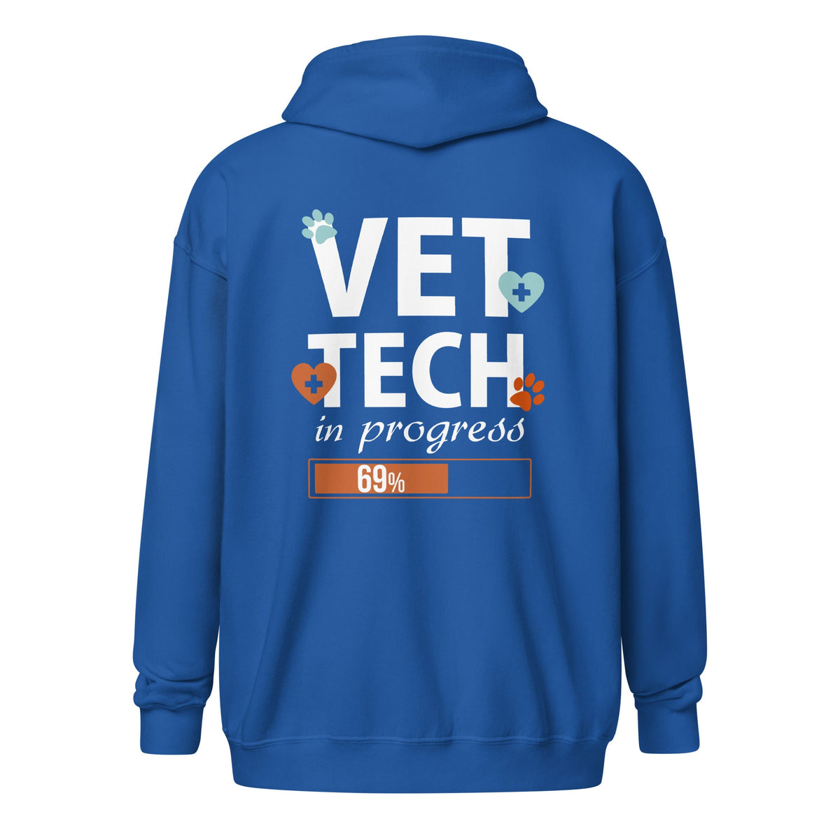 Vet Tech in progress Unisex Zip Hoodie-Unisex Zip Hoodie | Gildan 18600-I love Veterinary