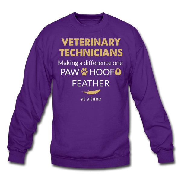 Vet Tech- Making a Difference Crewneck Sweatshirt-Unisex Crewneck Sweatshirt | Gildan 18000-I love Veterinary