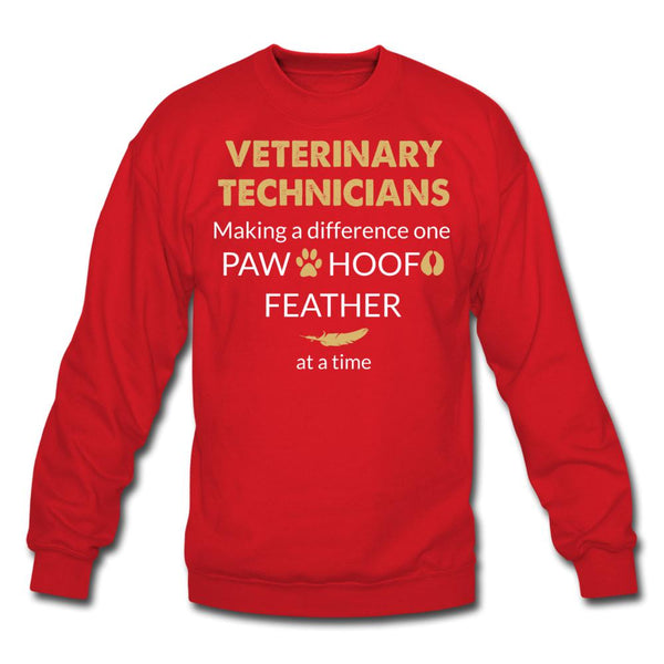 Vet Tech- Making a Difference Crewneck Sweatshirt-Unisex Crewneck Sweatshirt | Gildan 18000-I love Veterinary