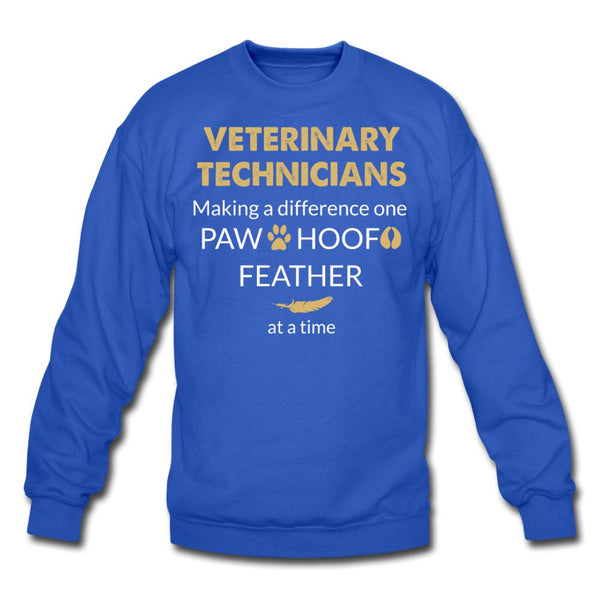Vet Tech- Making a Difference Crewneck Sweatshirt-Unisex Crewneck Sweatshirt | Gildan 18000-I love Veterinary