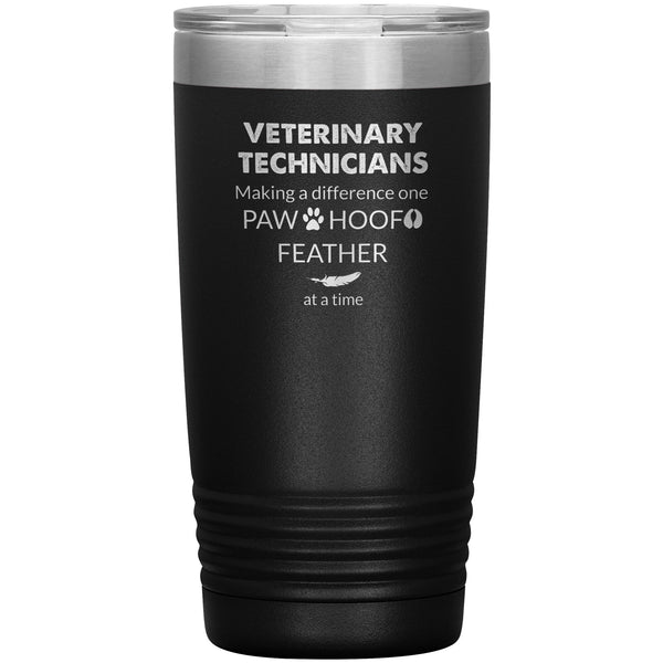 Vet Tech- Making a Difference TL variant 20 oz-Tumblers-I love Veterinary