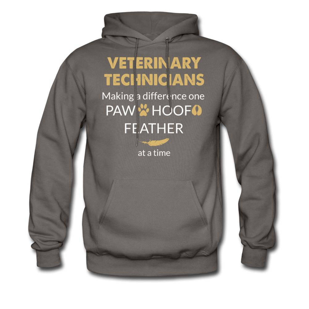 Vet Tech Making a Difference Unisex Hoodie-Men's Hoodie | Hanes P170-I love Veterinary