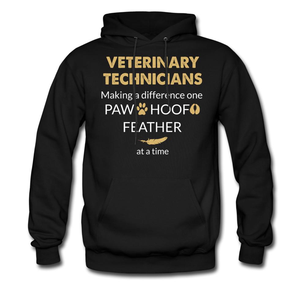 Vet Tech Making a Difference Unisex Hoodie-Men's Hoodie | Hanes P170-I love Veterinary