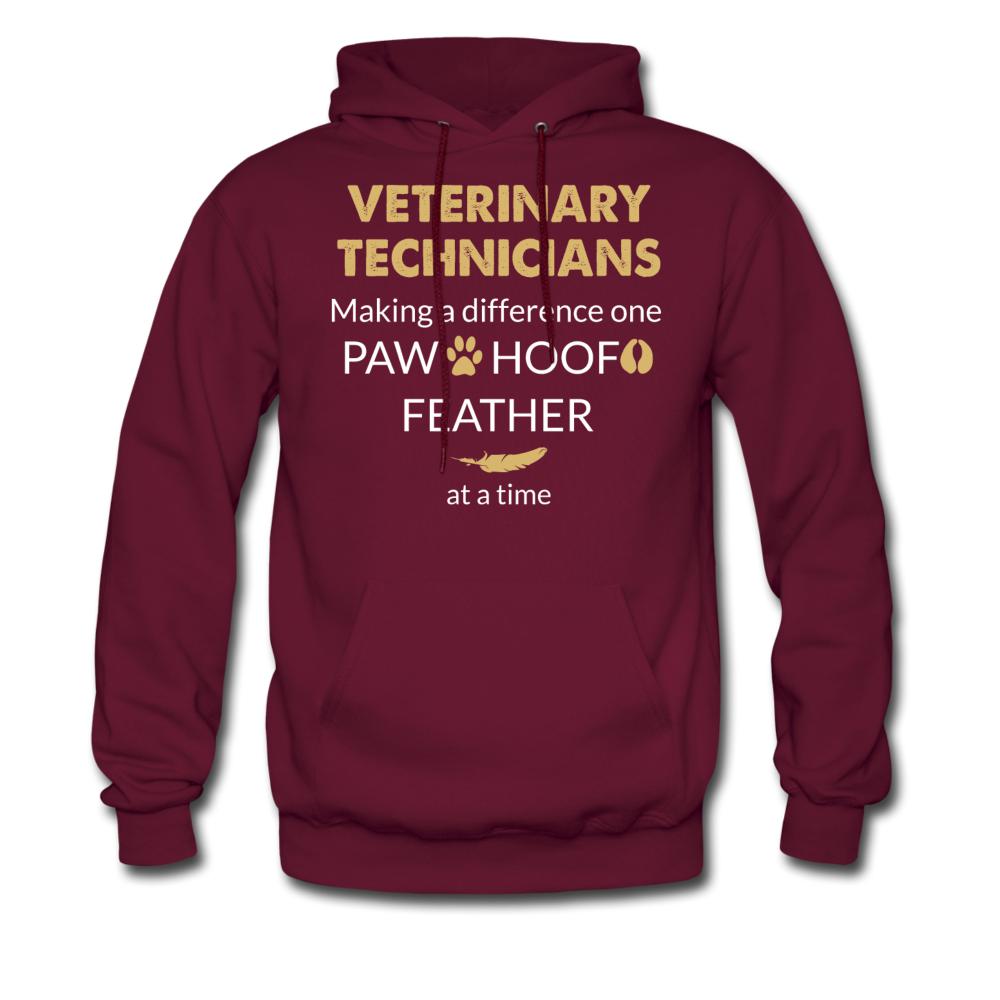 Vet Tech Making a Difference Unisex Hoodie-Men's Hoodie | Hanes P170-I love Veterinary