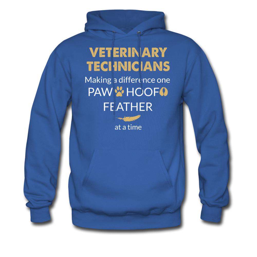 Vet Tech Making a Difference Unisex Hoodie-Men's Hoodie | Hanes P170-I love Veterinary