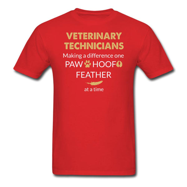 Vet Tech- Making a Difference Unisex T-shirt-Unisex Classic T-Shirt | Fruit of the Loom 3930-I love Veterinary