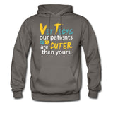 Vet Tech Our patients are cuter than yours Unisex Hoodie-Men's Hoodie | Hanes P170-I love Veterinary