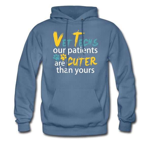 Vet Tech Our patients are cuter than yours Unisex Hoodie-Men's Hoodie | Hanes P170-I love Veterinary