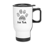 Vet Tech - Paw Print 14oz Travel Mug-Travel Mug | BestSub B4QC2-I love Veterinary
