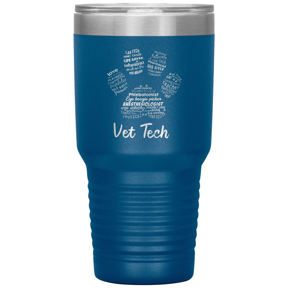 Vet Tech- Paw Print 30oz / TL variant-Tumblers-I love Veterinary