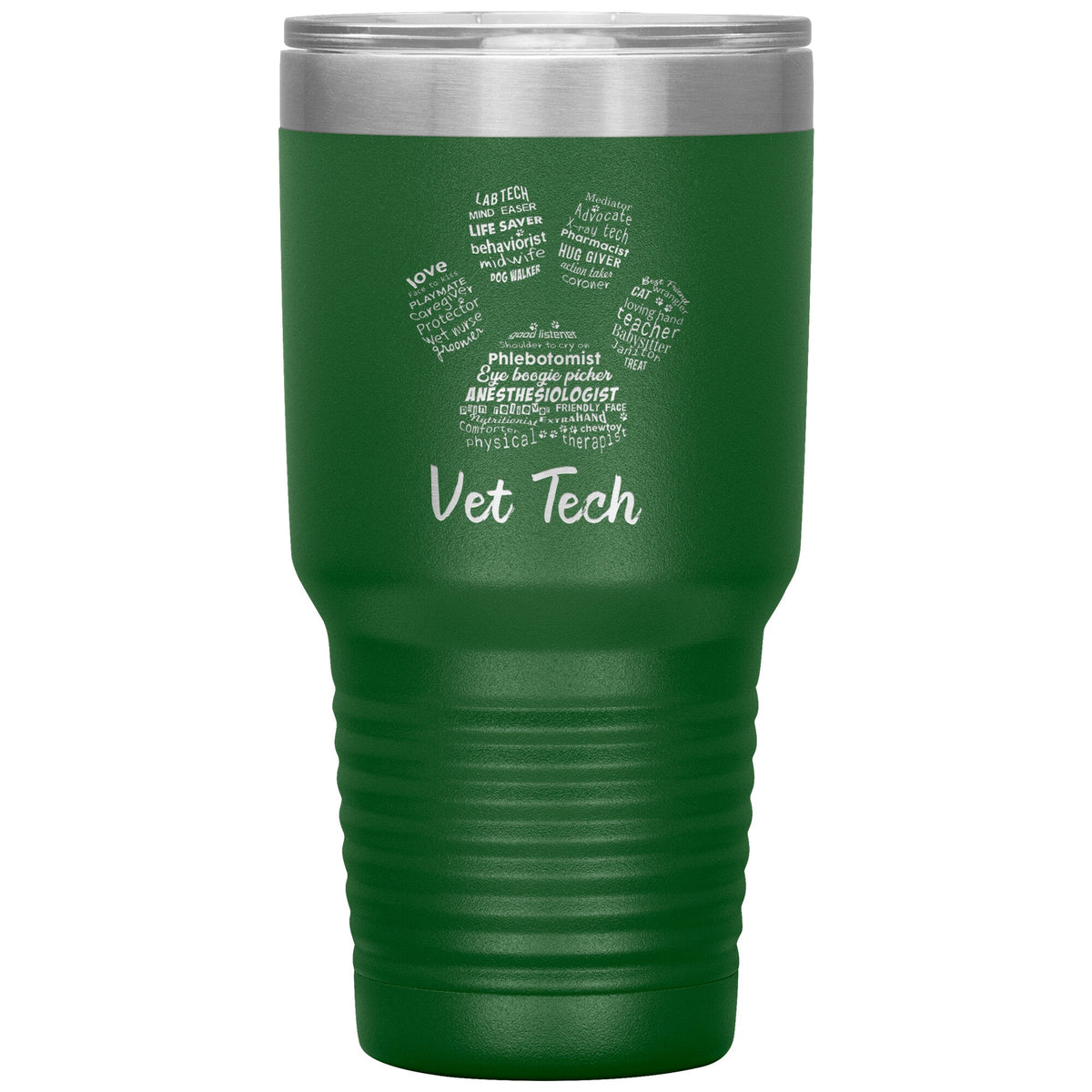 Vet Tech- Paw Print 30oz / TL variant-Tumblers-I love Veterinary