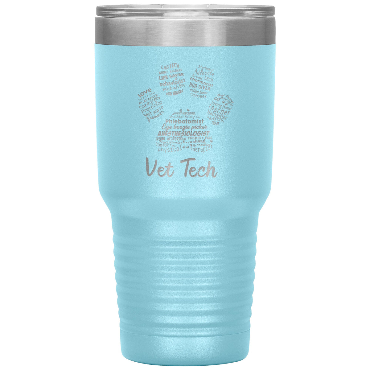 Vet Tech- Paw Print 30oz / TL variant-Tumblers-I love Veterinary