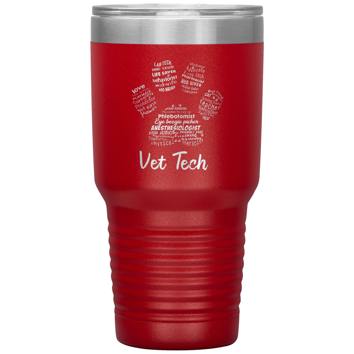 Vet Tech- Paw Print 30oz / TL variant-Tumblers-I love Veterinary