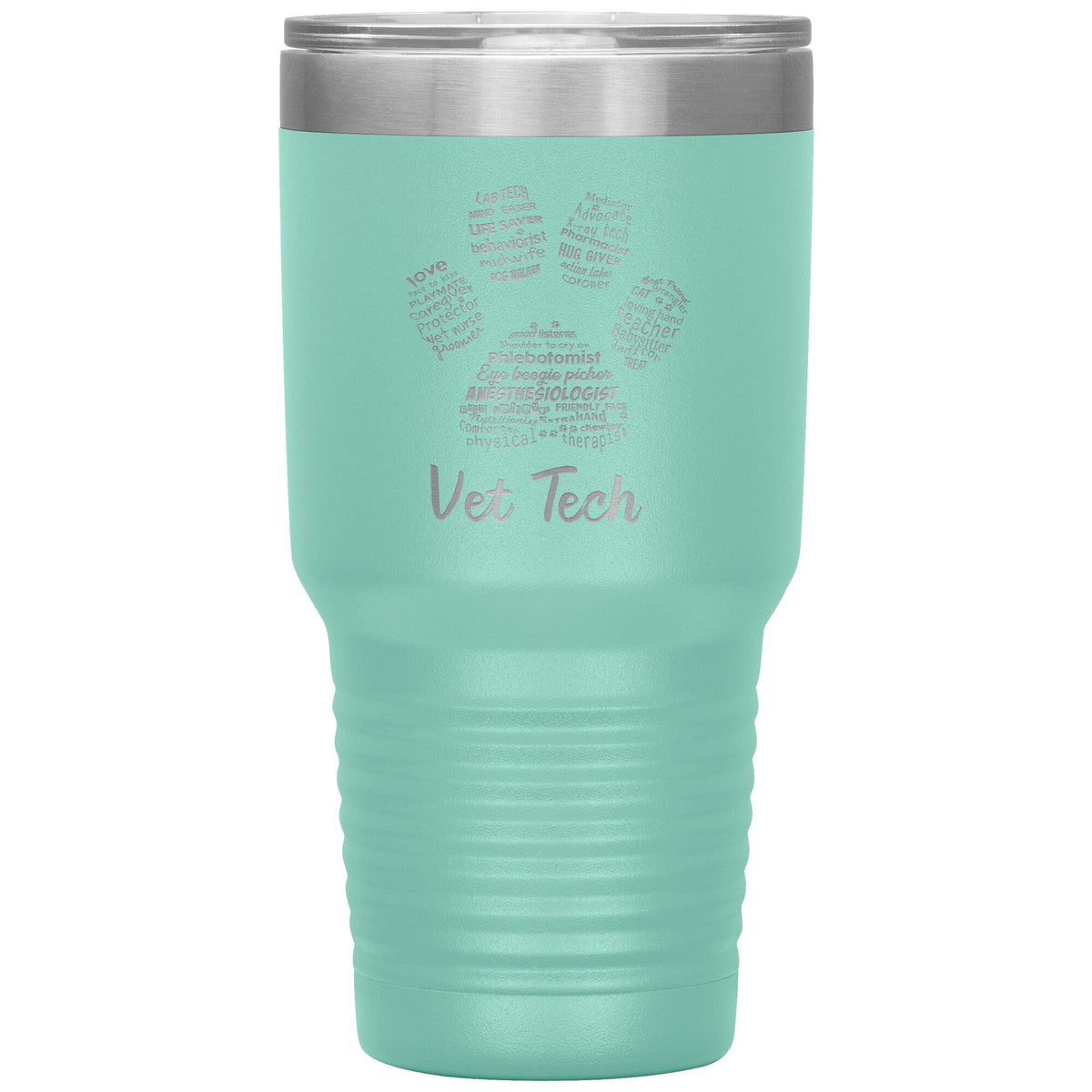 Vet Tech- Paw Print 30oz / TL variant-Tumblers-I love Veterinary