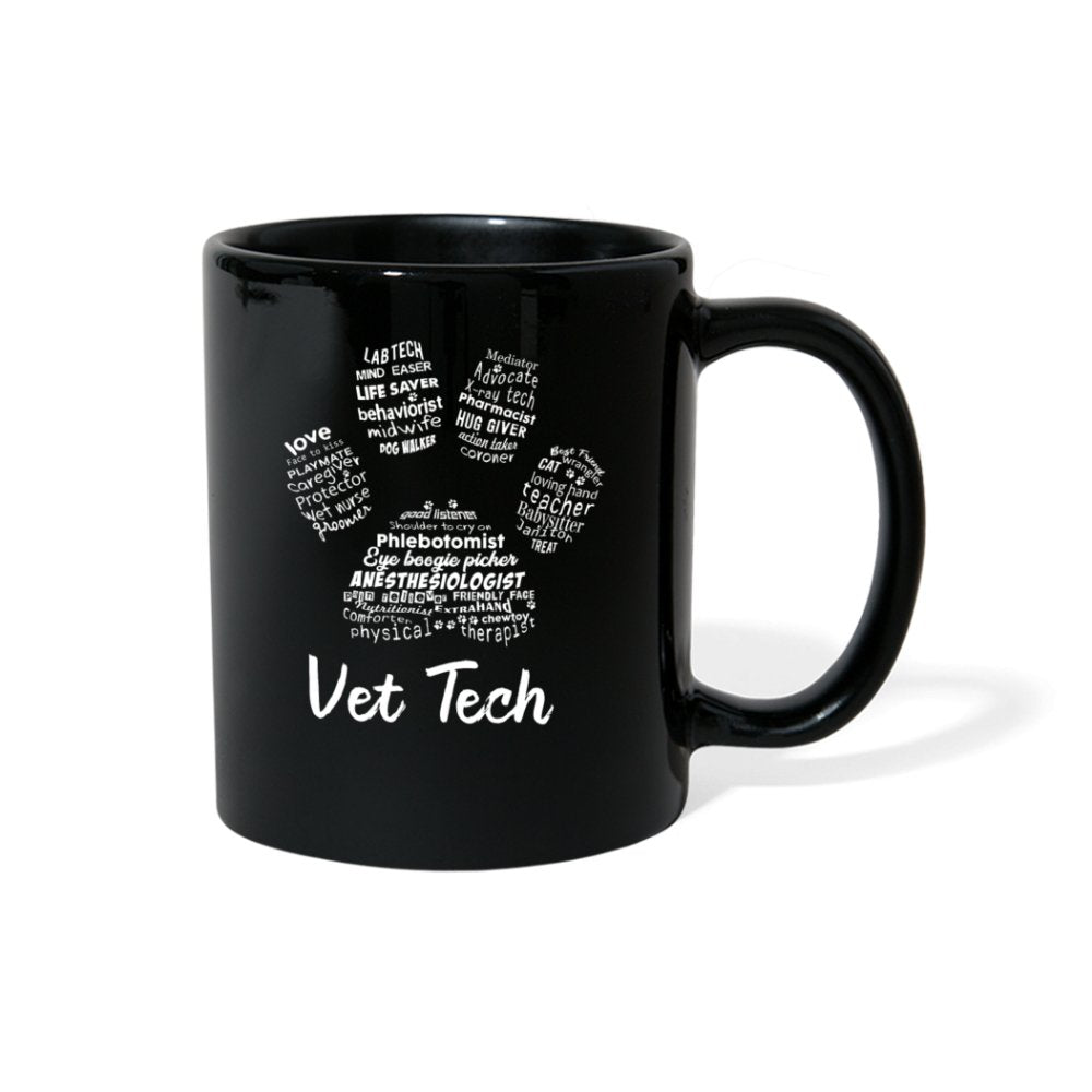 Vet Tech Paw print Full Color Mug-Full Color Mug | BestSub B11Q-I love Veterinary