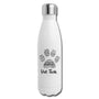 Vet Tech - Paw Print Insulated Stainless Steel Water Bottle-Insulated Stainless Steel Water Bottle | DyeTrans-I love Veterinary
