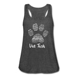Vet Tech Pawprint Flowy Tank Top-Women's Flowy Tank Top by Bella | Bella B8800-I love Veterinary