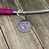 Vet tech Stethoscope tag-Stethoscope tag-I love Veterinary
