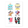 Vet Tech Sticker sheet-Sticker Sheet-I love Veterinary