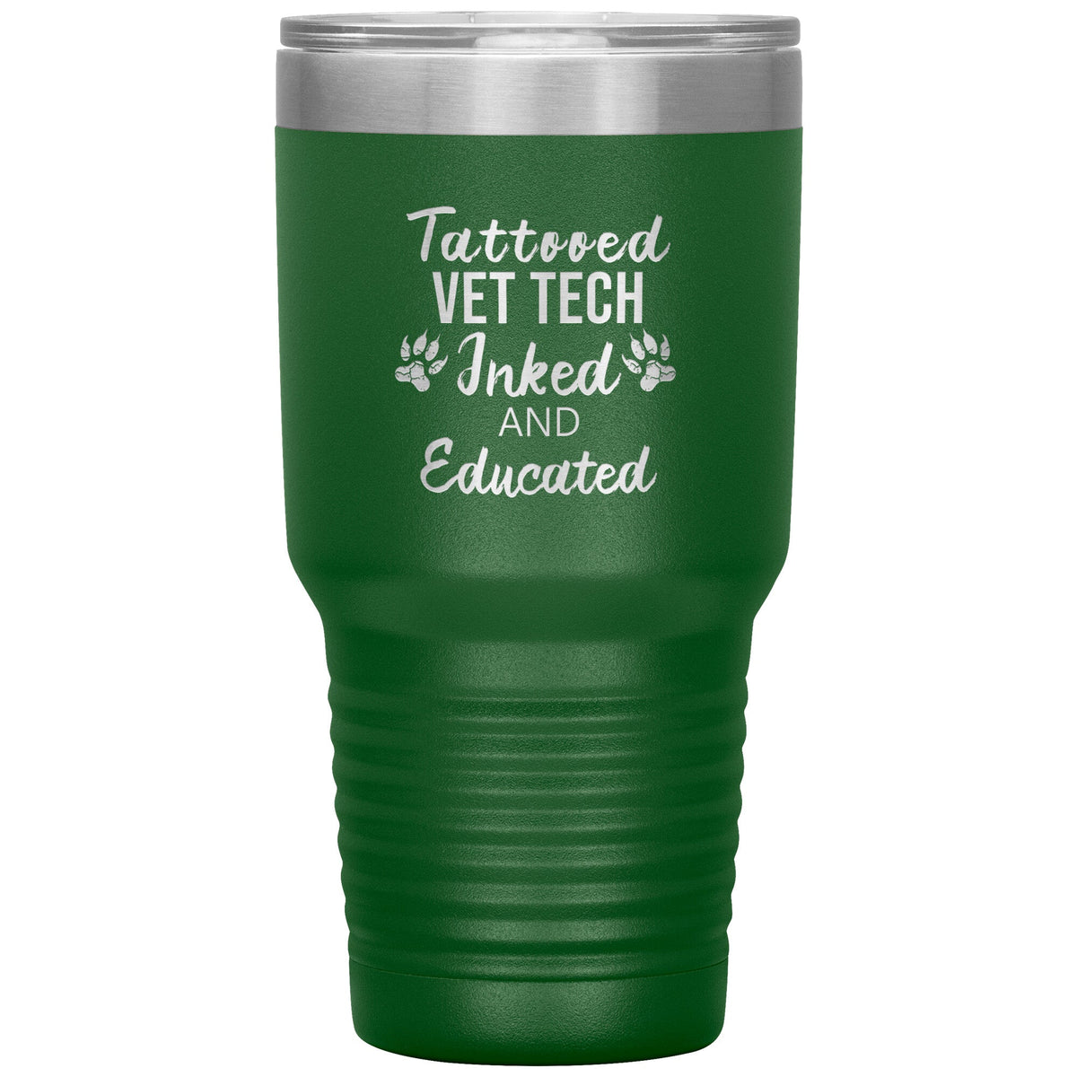 Vet Tech- Tattooed, Inked and Educated-Tumblers-I love Veterinary