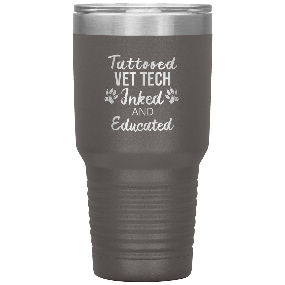 Vet Tech- Tattooed, Inked and Educated-Tumblers-I love Veterinary
