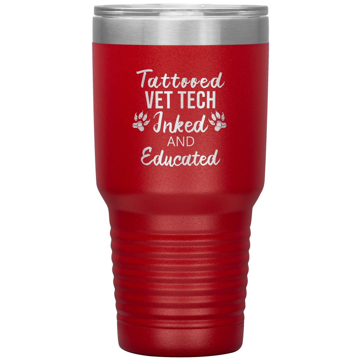 Vet Tech- Tattooed, Inked and Educated-Tumblers-I love Veterinary