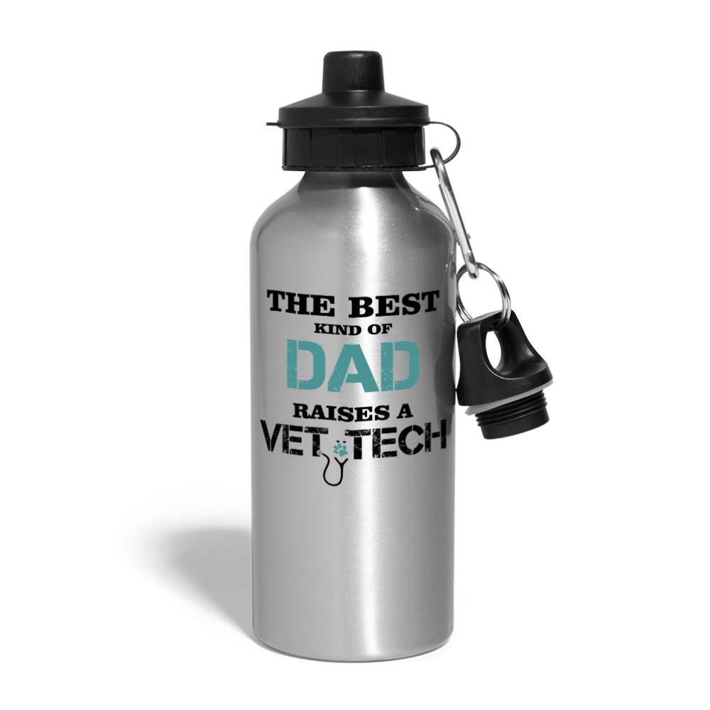 Vet Tech - The best kind of Dad raises a Vet Tech 20oz Water Bottle-Water Bottle | BestSub BLH1-2-I love Veterinary